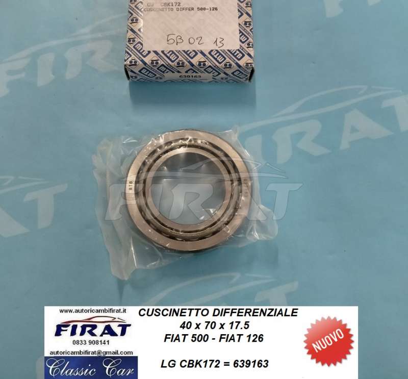 CUSCINETTO DIFFERENZIALE FIAT 500 - 126 (CBK172)